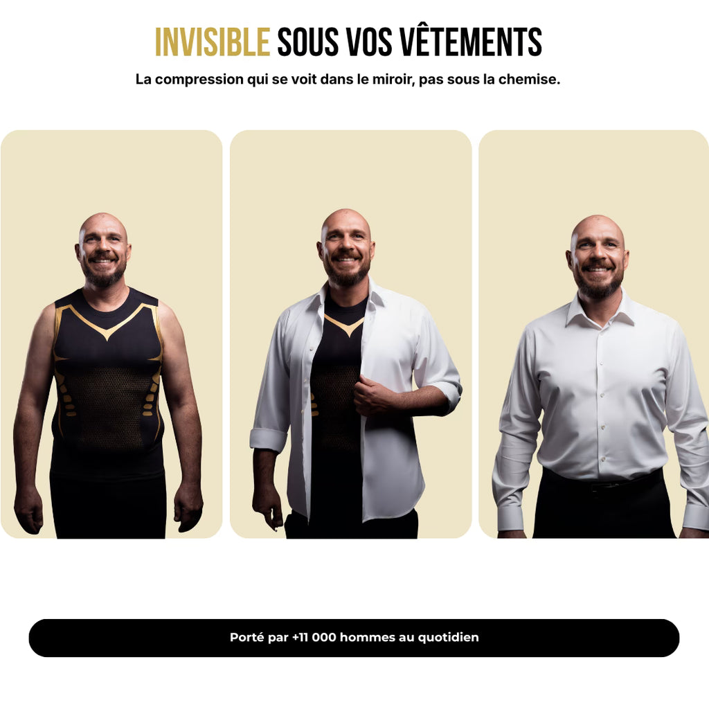 TITANE® - Débardeur de compression gainant homme
