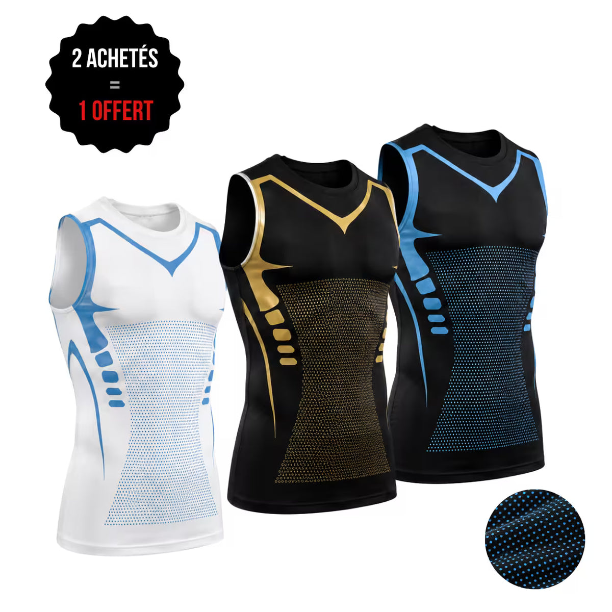 TITANE® - Débardeur de compression gainant homme