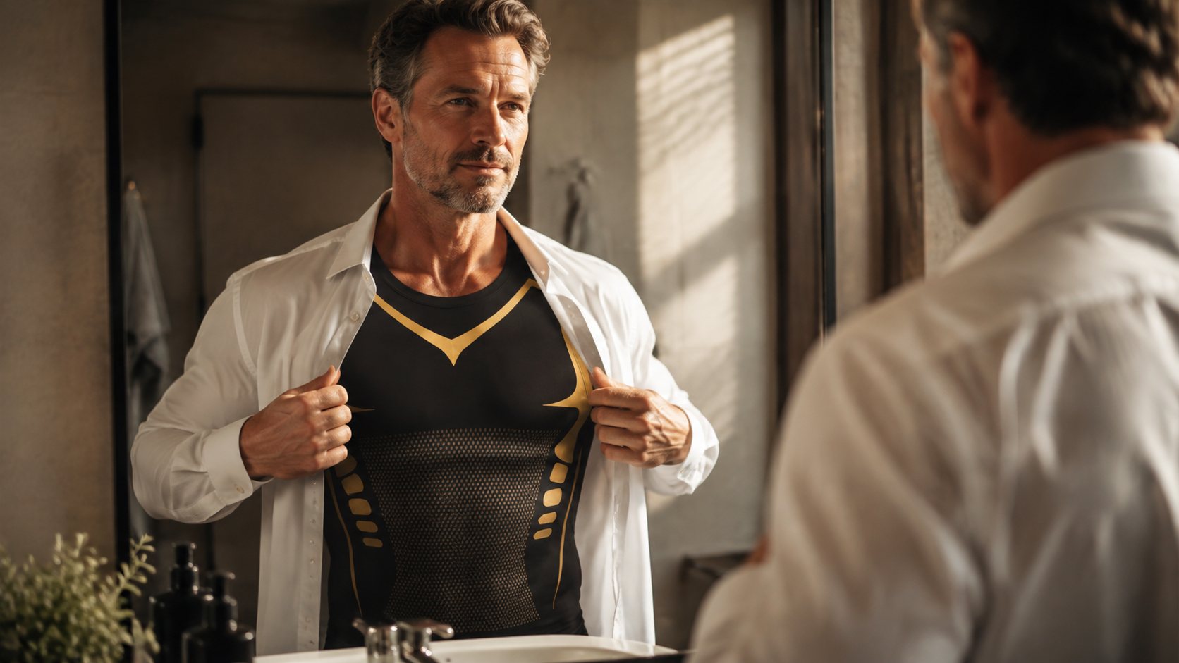 TITANE hero - homme miroir debardeur compression
